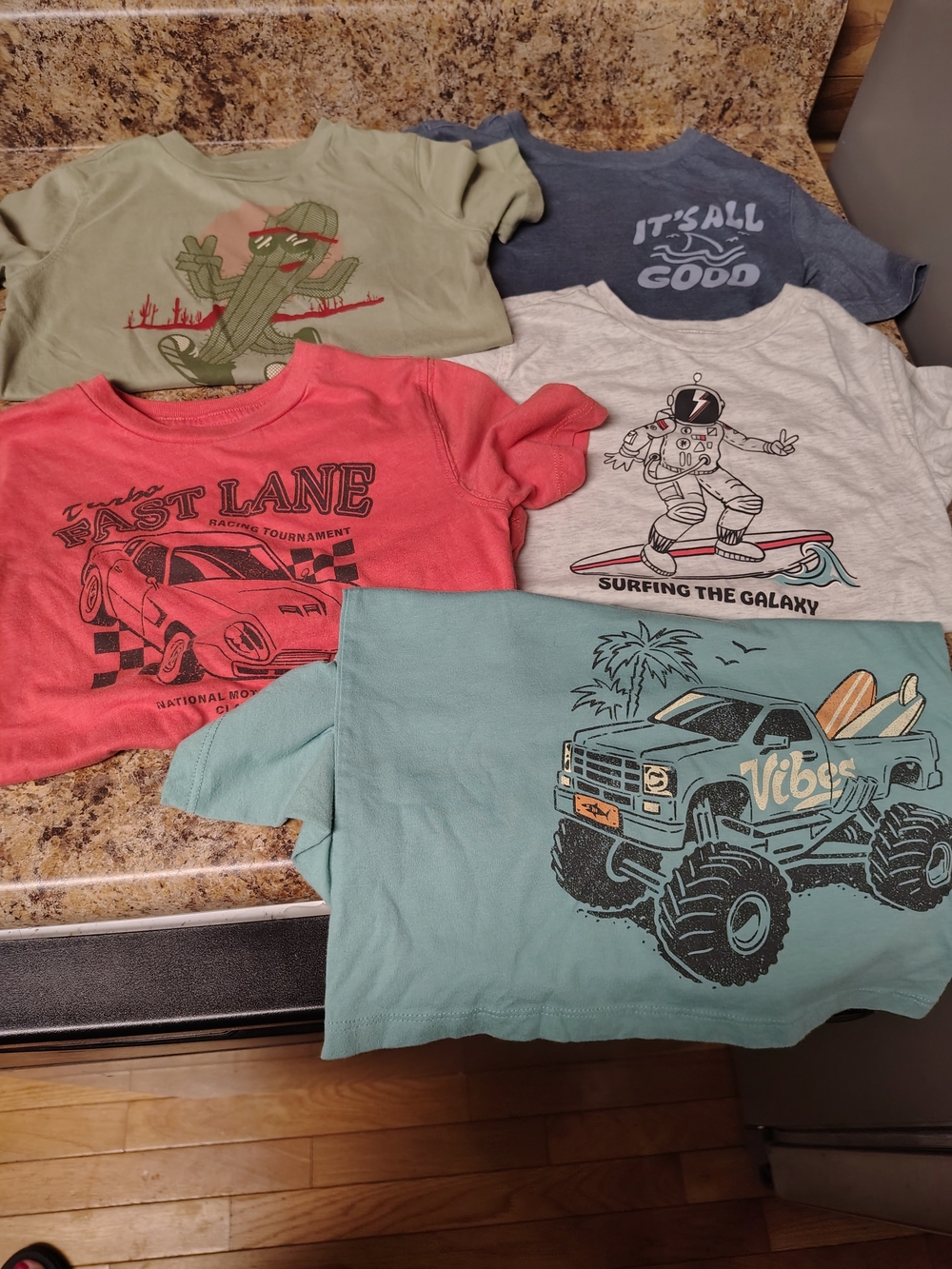 Boys Short Sleeve Graphic Tees - Assorted Colors
